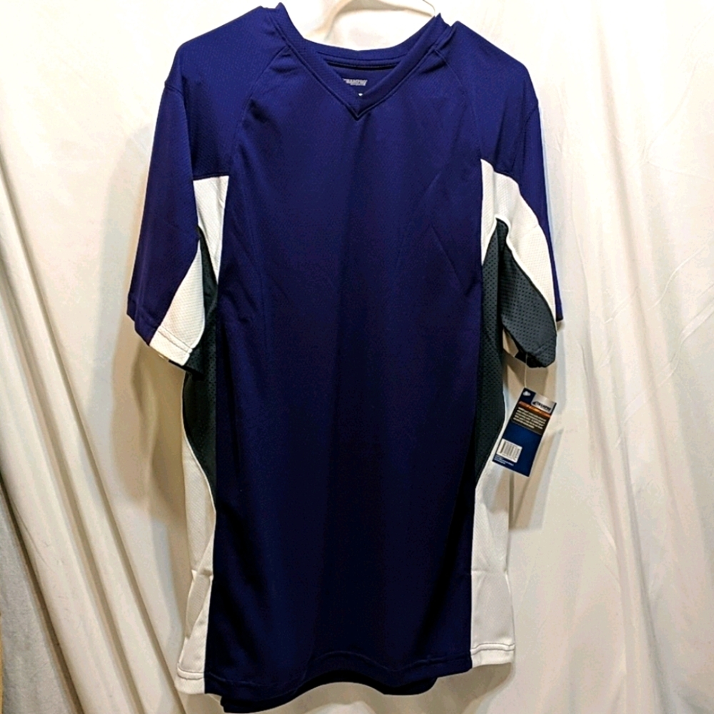 NWT Champro Sports multicolor polo shirt size large